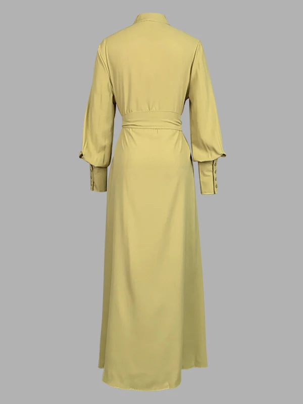 The Pleated Commuter Shirt Dress